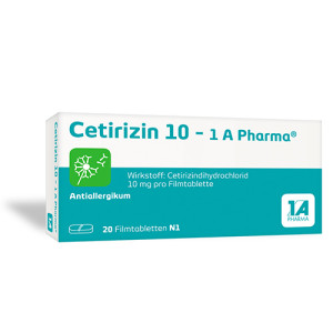 CETIRIZIN 10 1A Pharma Filmtabletten