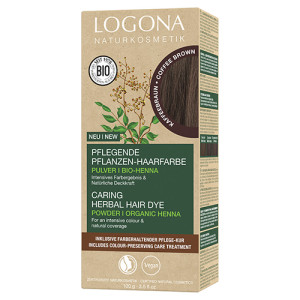 PFLANZEN-HAARFARBE Pulver Kaffeebraun