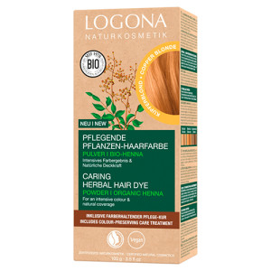 PFLANZEN-HAARFARBE Pulver Kupferblond