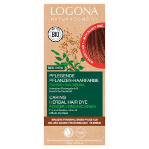 PFLANZEN-HAARFARBE Pulver Mahagonirot