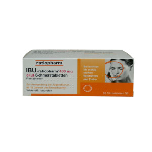 IBU RATIOPHARM 400 mg akut Schmerztbl.Filmtabl.