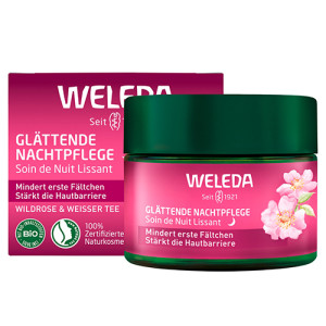 WELEDA glättende Nachtpflege Wildrose & weißer Tee MHD 07/26