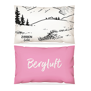 ZIRBENKISSEN Bergluft 21x26 cm